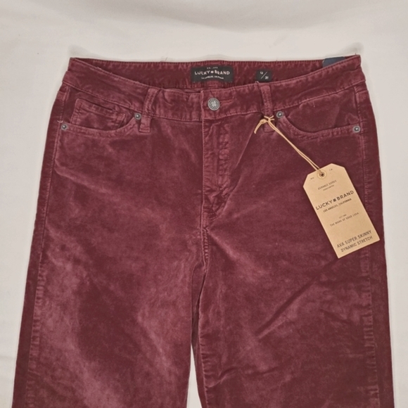 Lucky Brand Women's Mid Rise Ava Super Skinny Velvet Jean - Picture 2 of 13